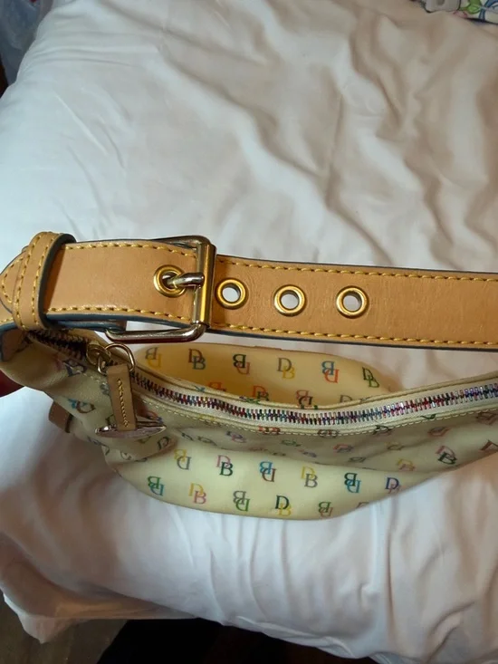Dooney & Bourke Y2K Multicolor Monogram Shoulder Bag - Picture 3 of 8